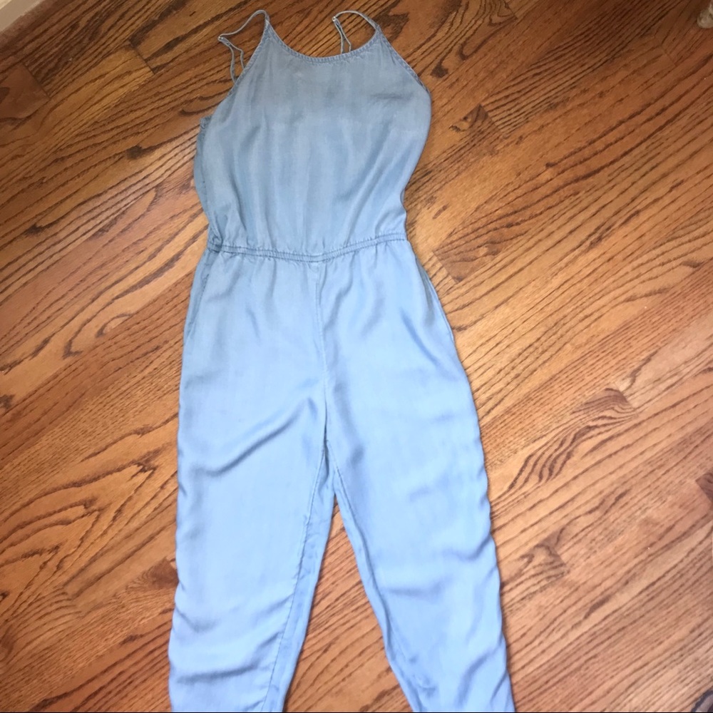 Girls Forever 21 Chambray Romper 9/10